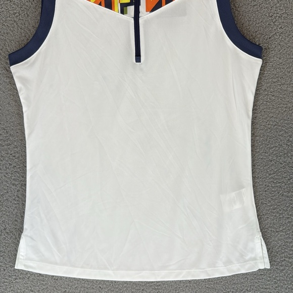 Callaway Opti-Dri shirt Sleeveless Top brilliant White Navy women’s small golf - Picture 3 of 13